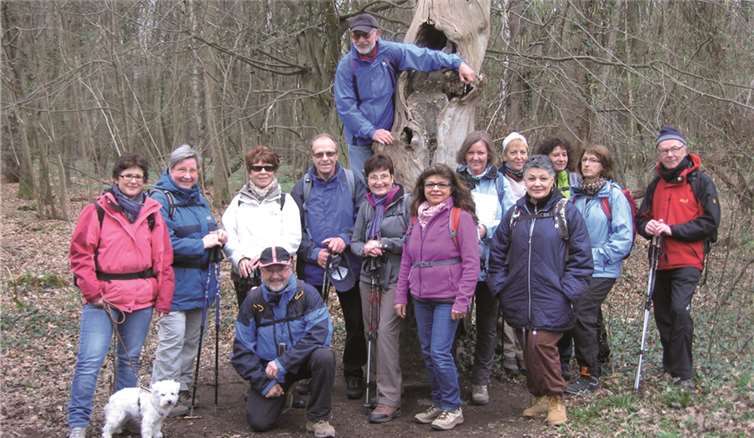 Die Wanderer am Kamelleboom . Privat