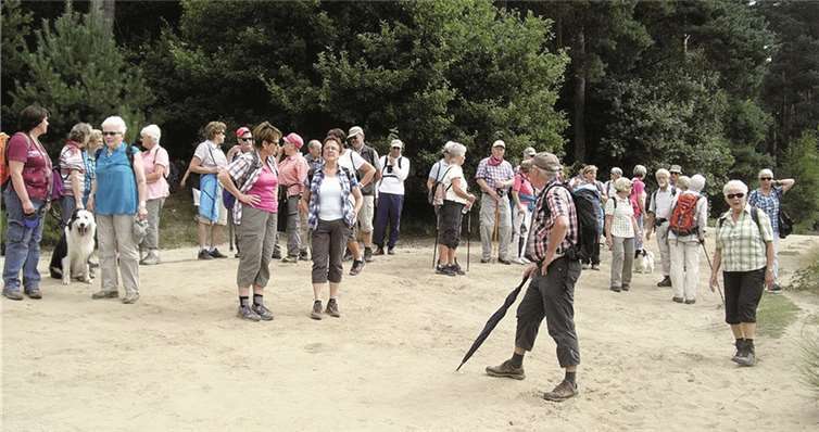 Die Wanderer des Eifelvereins Sinzig führte es dieses Mal in die Wahner Heide.privat