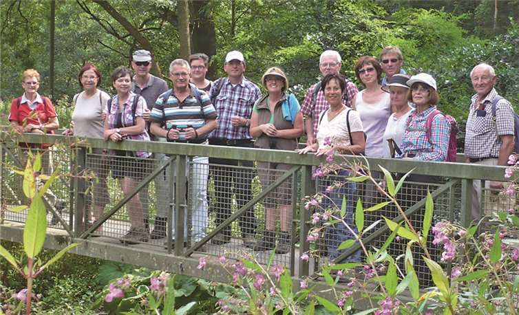 Die Wanderer genossen die schön anzusehenden Streckenpassagen in vollen Zügen. privat