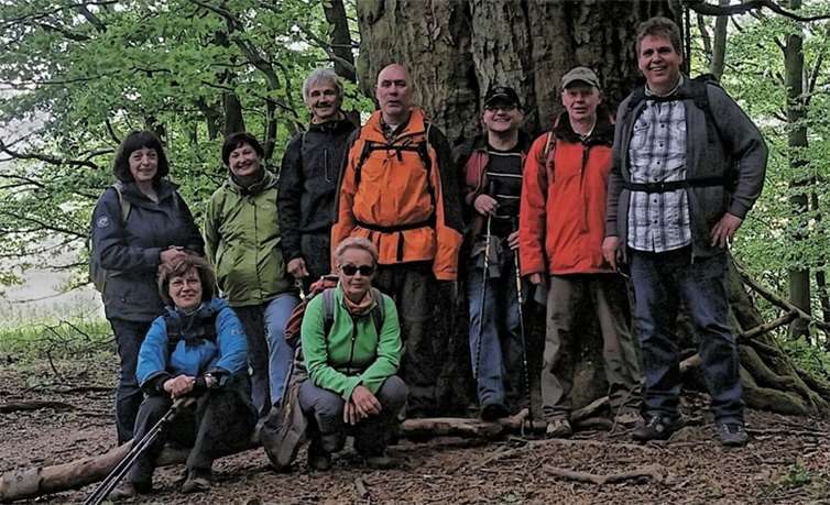 Die Wanderer hatten viel Spaß auf ihrer Tour.privat