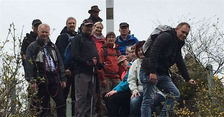 Die Wanderer konnten eine wundervolle Aussicht genießen.Privat