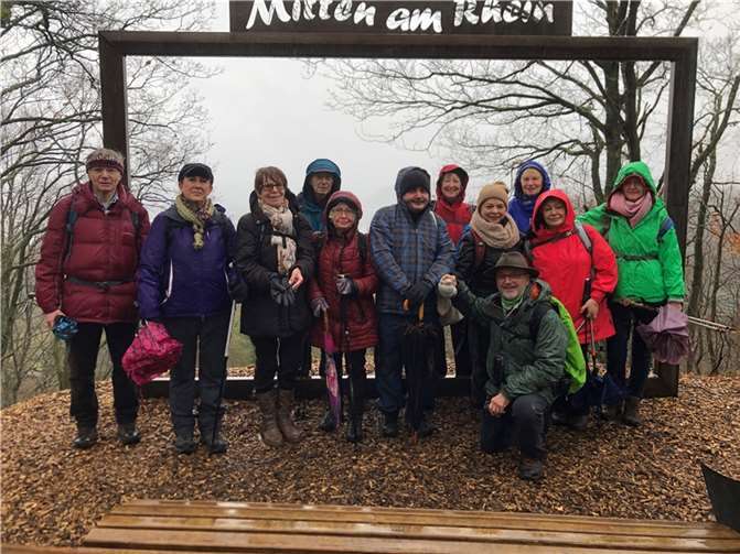 Die WanderfreundInnen des TV Remagen während ihrer Tour. Foto: privat