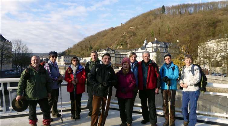 Die Wanderfreunde aus Remagen an der Lahn in Nievern.Privat