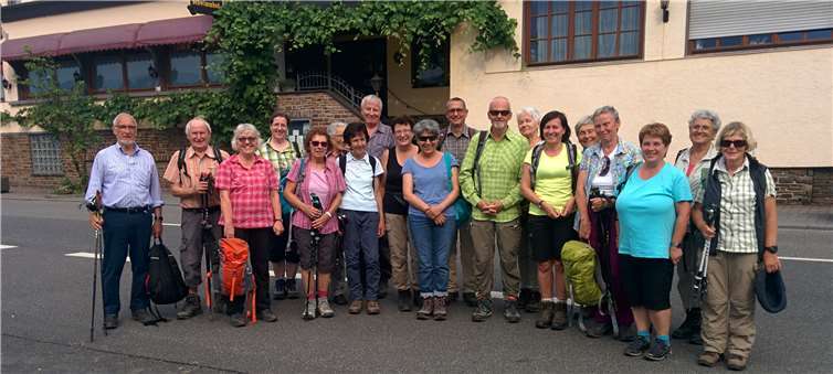 Die Wanderfreunde bei ihrer traumhaften Tour. Privat