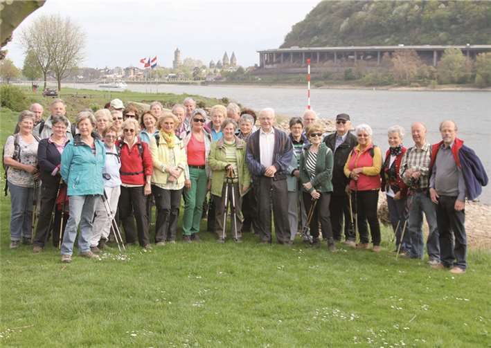 Die Wanderfreunde des Eifelvereins Andernach waren auf dem Rheinsteig unterwegs. privat