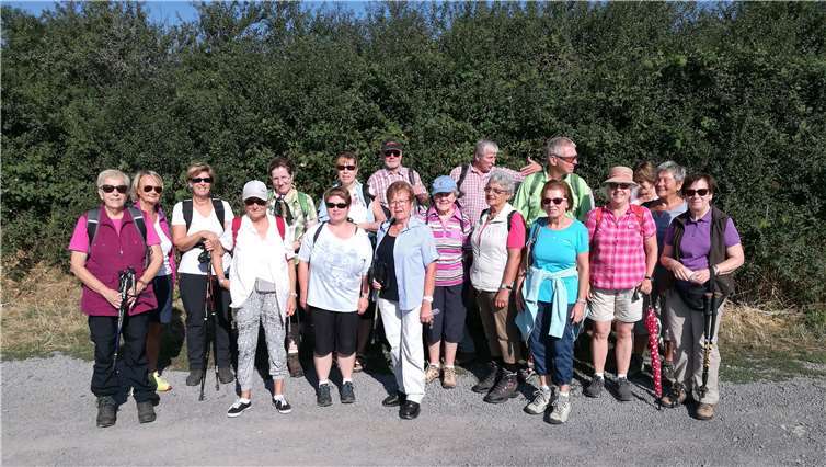 Die Wanderfreunde erlebten einen sonnigen Tag.privat