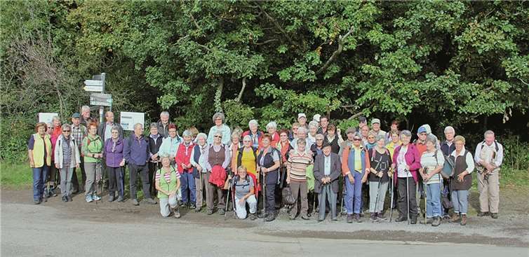 Die Wanderfreunde genossen die gut erschlossene Wanderstrecke.privat