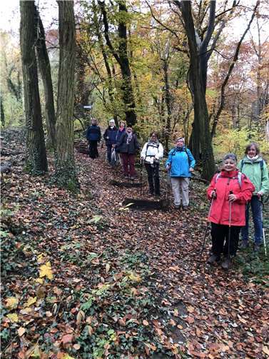 Die Wanderfreunde während ihrer Rundwanderung bei Spay.Foto: privat