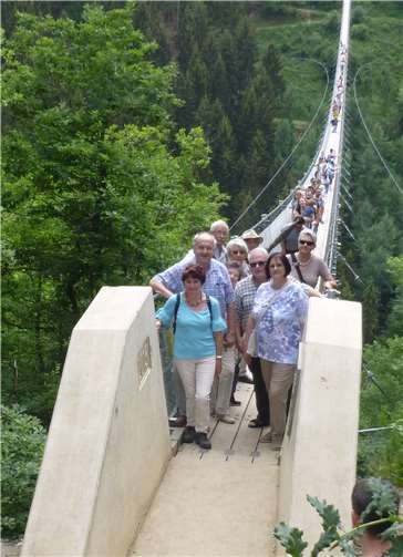 Die Wandergruppe an der Geierlay.Privat