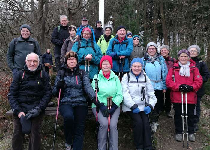 Die Wandergruppe auf dem Bärenkopp. privat