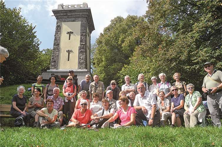 Die Wandergruppe auf dem Neunlindenberg.privat