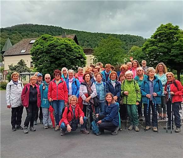 Die Wandergruppe auf dem Schiefergrubenweg. Foto: privat