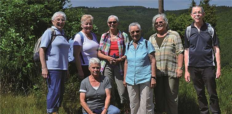 Die Wandergruppe auf dem Traumpfad. privat