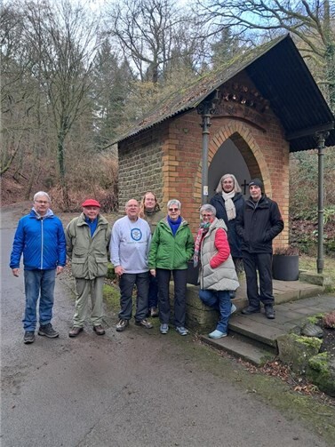 Die Wandergruppe auf dem Weg zum Krausberg.  Foto: privat