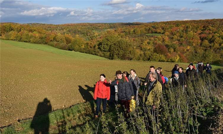 Die Wandergruppe auf dem Weg zur Landskrone.Foto: privat