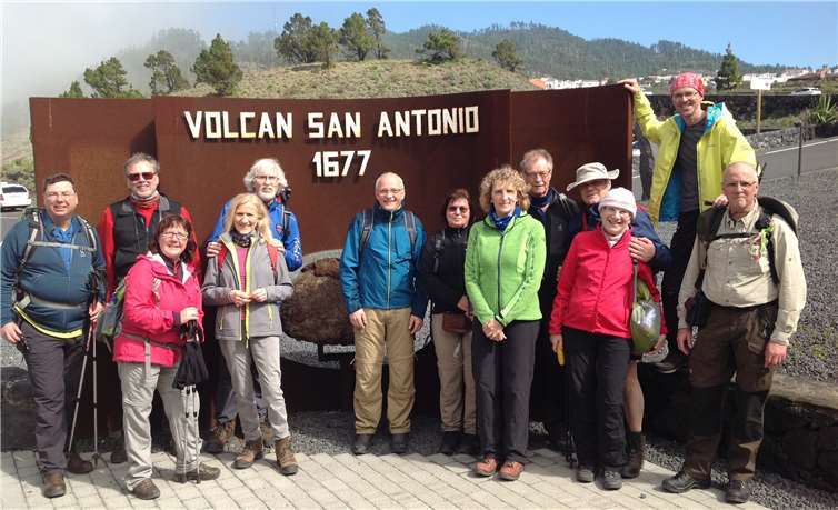 Die Wandergruppe auf der Kanareninsel La Palma.privat