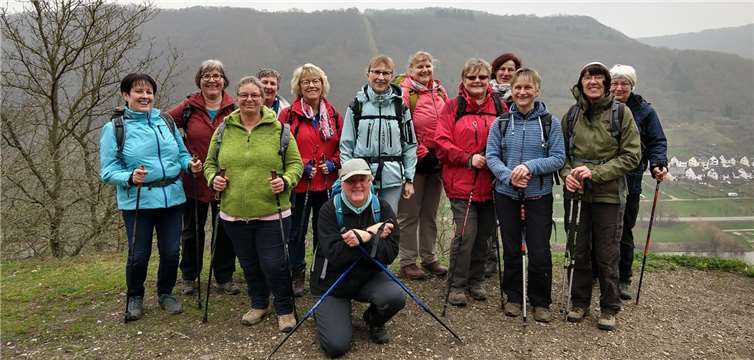 Die Wandergruppe aus Alken auf dem Moselsteig.Foto: privat