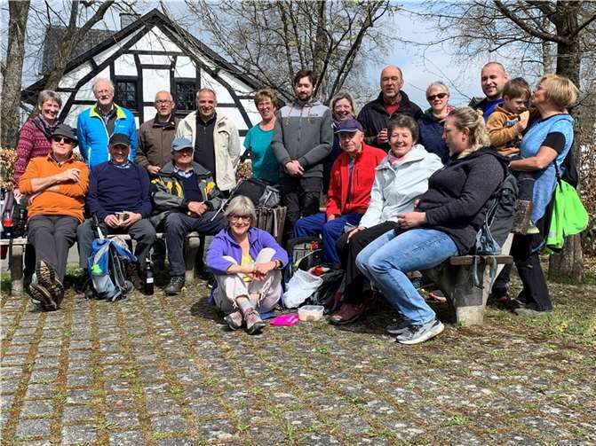 Die Wandergruppe bei der Mittagspause.  Foto: privat