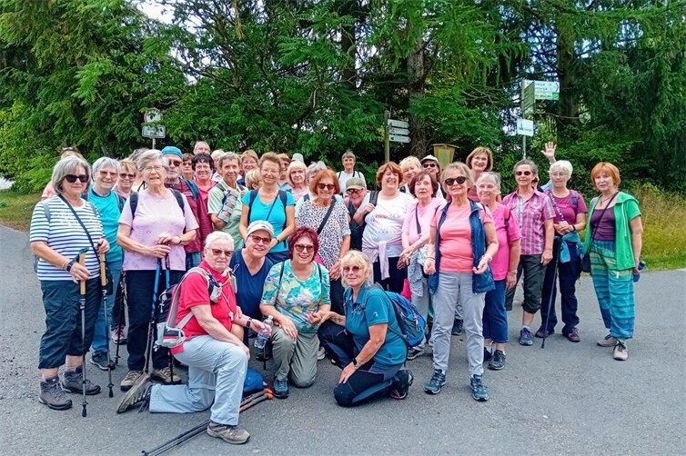 Die Wandergruppe des Eifelvereins Andernach im Westerwald