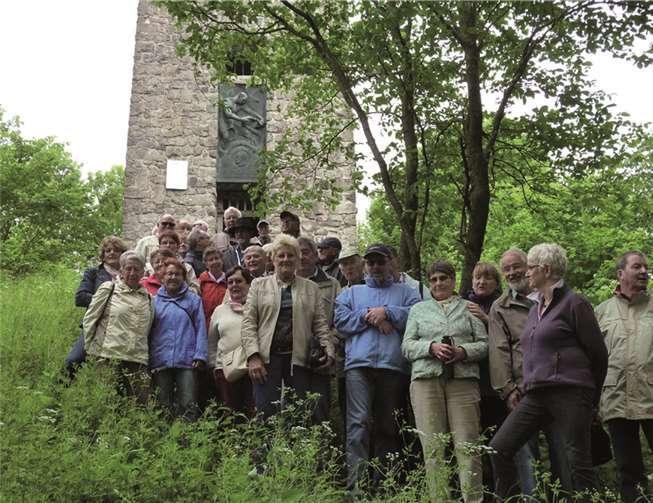 Die Wandergruppe des Eifelvereins Linz informierte ich in Adenau über Erneuerbare Energien.privat
