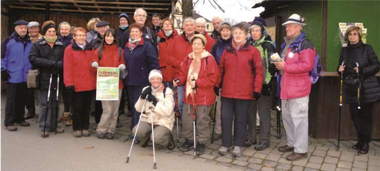 Die Wandergruppe des Eifelvereins Linz unter Leitung von Frau Füllenbach.privat