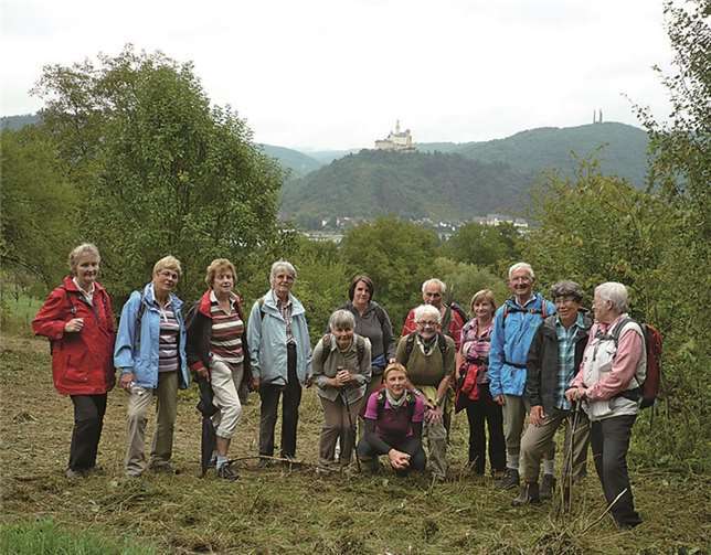 Die Wandergruppe des Eifelvereins Sinzig am Traumpfad Rheingoldbogen.privat