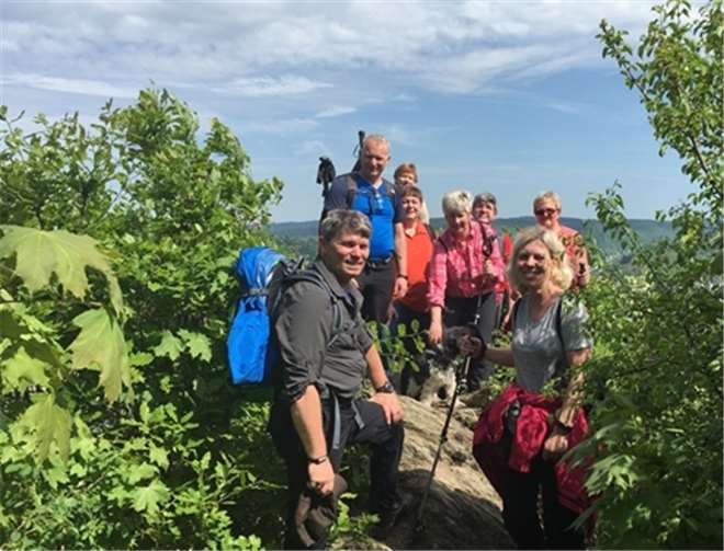 Die Wandergruppe des VVV Steimel schreckte vor den410 Höhenmetern auf der Wanderstrecke nicht zurück.privat