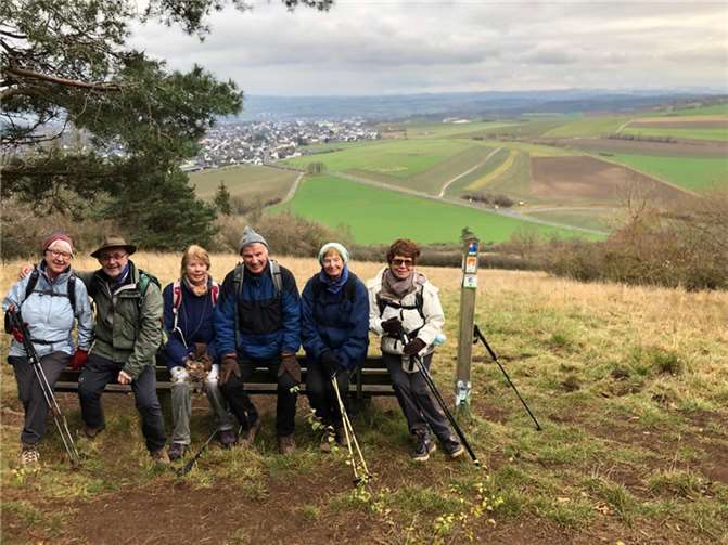 Die Wandergruppe genoss die schöne Aussicht.Foto: privat