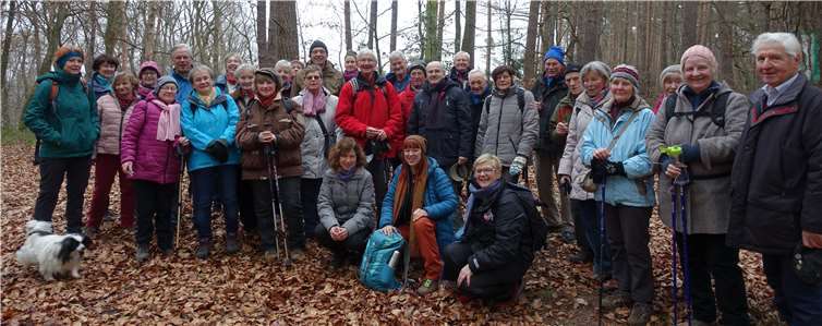 Die Wandergruppe hoch oben auf dem Mühlenberg.Fotos: privat