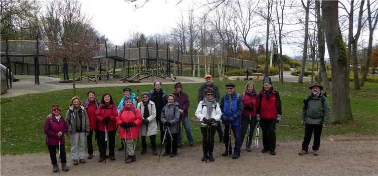 Die Wandergruppe im Klettergarten Werk Bleidenberg. privat