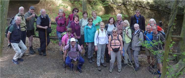 Die Wandergruppe in der Wolfsschlucht.Foto: privat