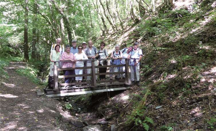 Die Wandergruppe passierte das Dortebachtal.privat