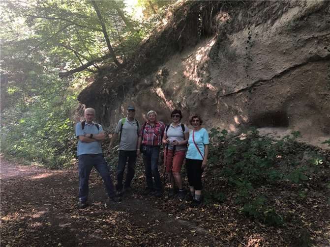 Die Wanderinnen und Wanderer auf dem Quellenweg. Quelle: Eifelverein Bad Breisig