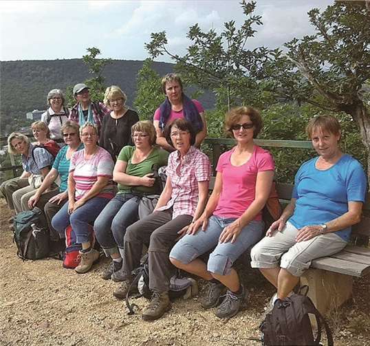 Die Wandertruppe genoss die phantastischen Aussichten.privat