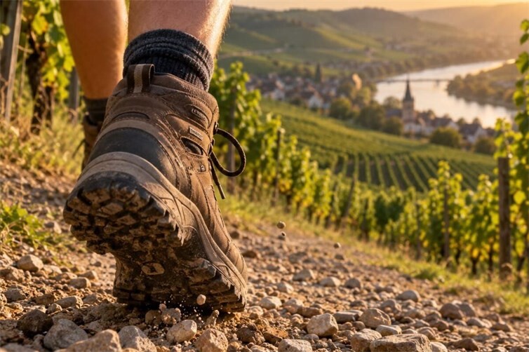 Die Wanderung führt von Koblenz-Güls nach Winningen durch die Weinberge. Auch ein Besuch der Hubschrauberstaffel steht auf dem Plan.