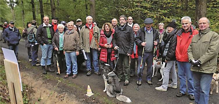 Die Wanderung führte zum geplanten Areal des Windparks am Auge Gottes.privat