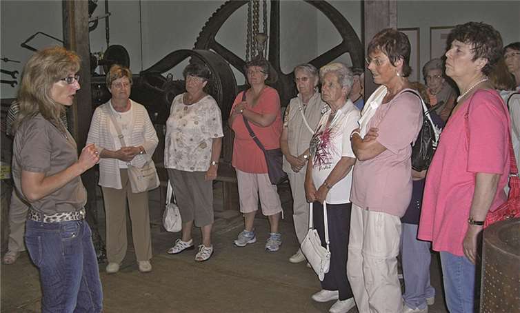 Die Wassermühle beherbergt eine intakte Getreide-, Senf- und Ölmühle. Privat