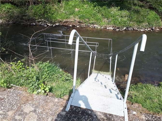 Die Wassertretanlage wurde wieder in Betrieb genommen. Foto: privat