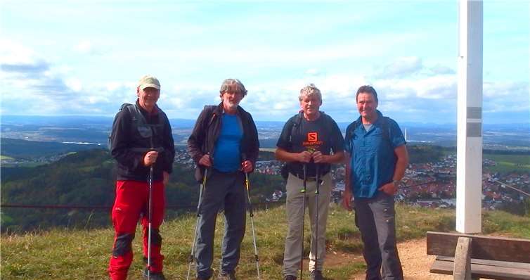 Die Watzmänner auf dem 1001 Meter hohen Kehlen.Foto: privat