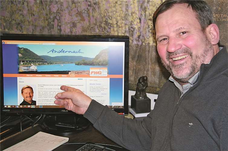 Die Webseite der FWG Andernach im neuen Design.  privat