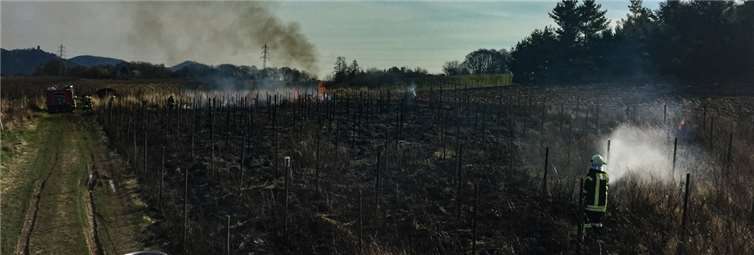 Die Wehr musste zur Bekämpfung eines Flächenbrands in Ließem ausrücken.Michael Ruck