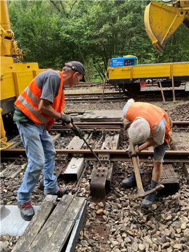 Die Weiche in Grenzau.  Foto: privat