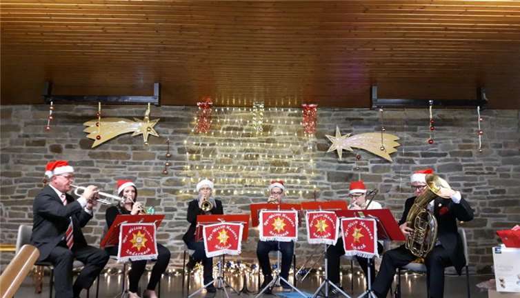 Die Weihnachtsbläser sorgten für weihnachtliche Stimmung. Privat