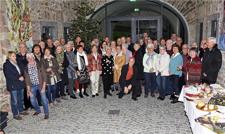 Die Weihnachtsfeier konnten alle so richtig genießen.Friedhelm Zernack