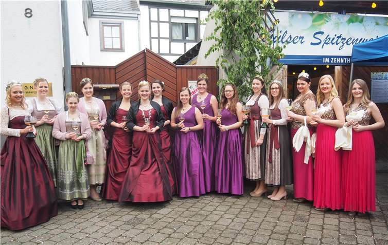 Die Weinmajestäten: v.li. Annalena/Moselkern, Leonie/Oberfell,Alica/Güls, Julia/Kobern-Gondorf, Daniela I./Lay und Katrin/Dieblich. Fotos: HH