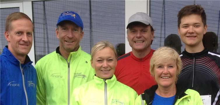 Die Weitersburger Läufer lassen sich nicht einschüchtern vom launischen Wetter. privat