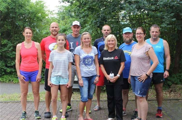 Die Weitersburger Läufer trotzen der schwülen Hitze in Alsbach.privat