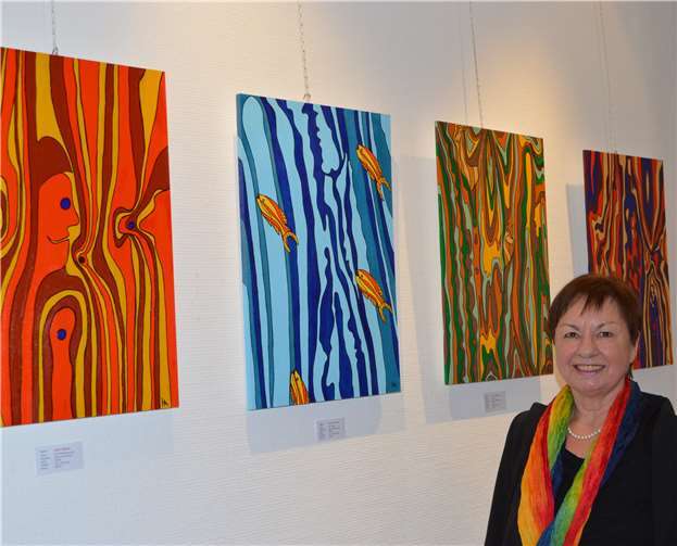 Die Werke Heidi Adrians zeichnen sich durch einen eigenen, unverwechselbaren Stil aus. AB