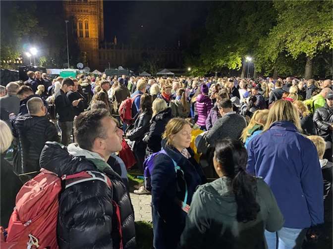 Die Westminster Hall ist bereits in Sicht.