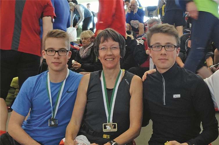 Die Westumer Läufer waren mit ihren Zeiten zufrieden, nicht zuletzt, weil die Bedingungen in Paderborn außergewöhnlich waren. privat